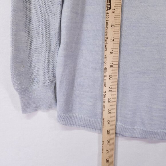 J Crew Merino Wool Lightweight Sweater Womens Small Open Knit Long Sleeve - Picture 10 of 16